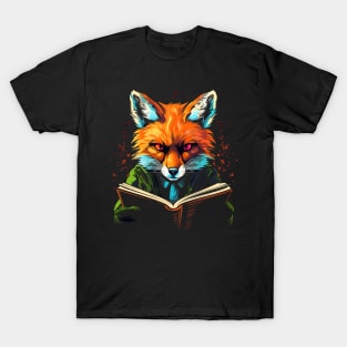 Red Fox Reads Book T-Shirt